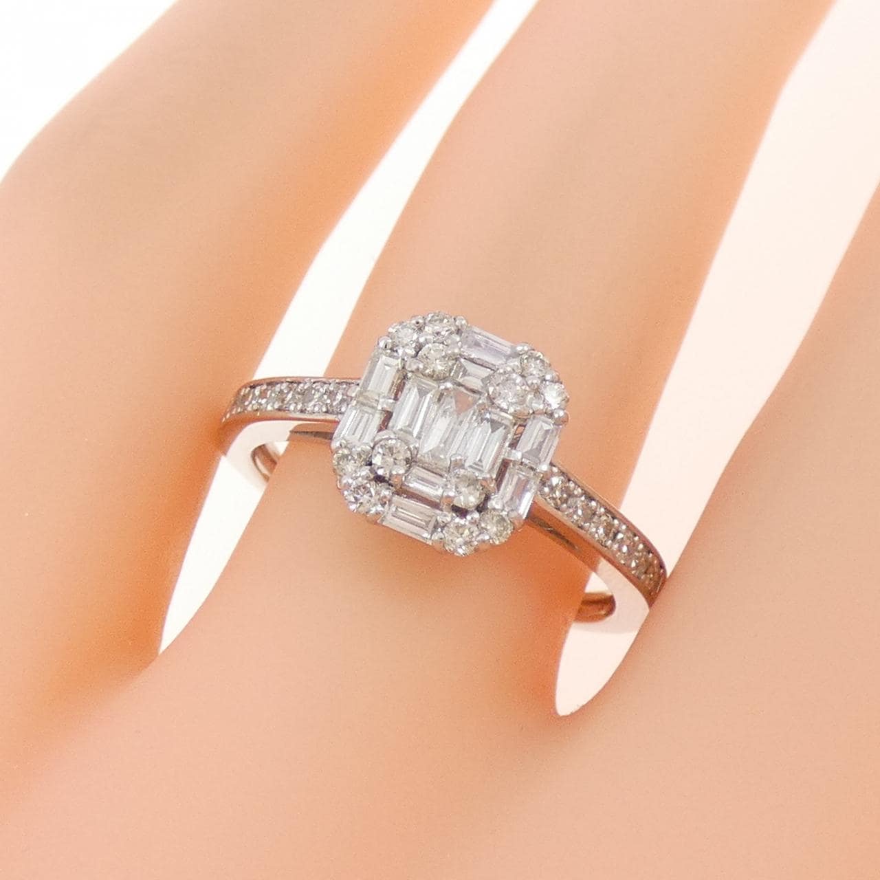 PT950 ダイヤモンド リング 0.50CT