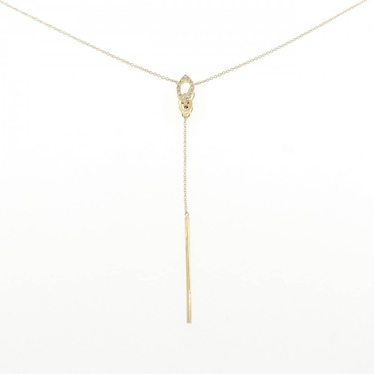 K18YG ダイヤモンド ネックレス 0.07CT