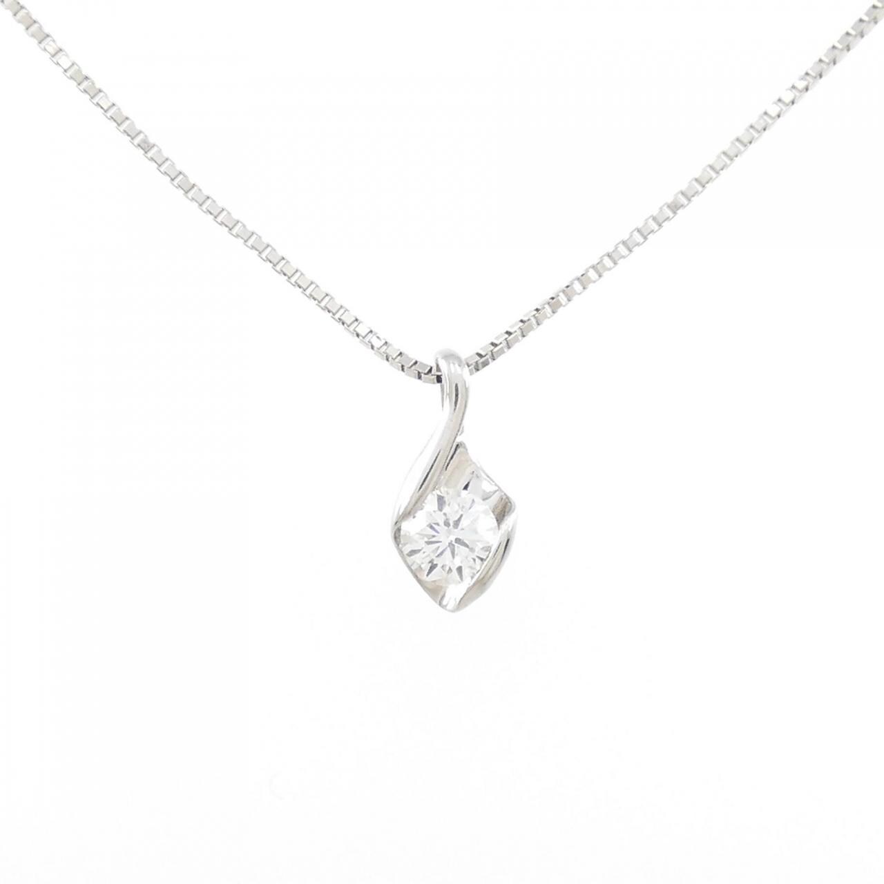 Pt ダイヤモンド ネックレス 0.23ct-