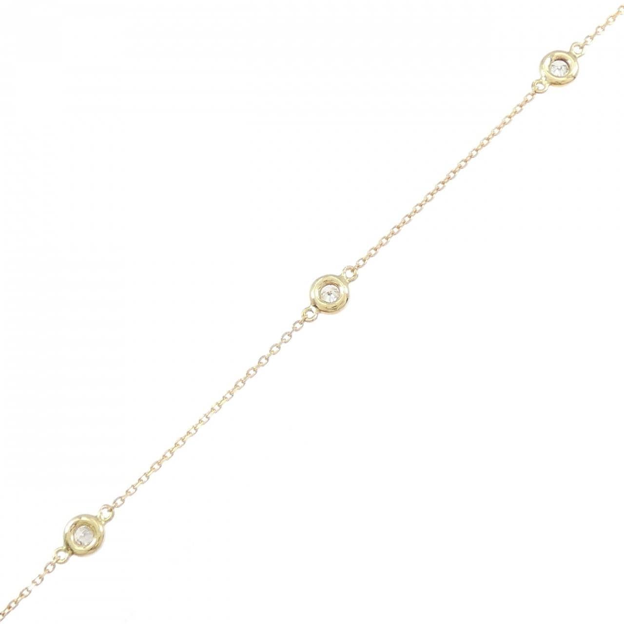 K18YG ダイヤモンド ブレスレット 0.21CT