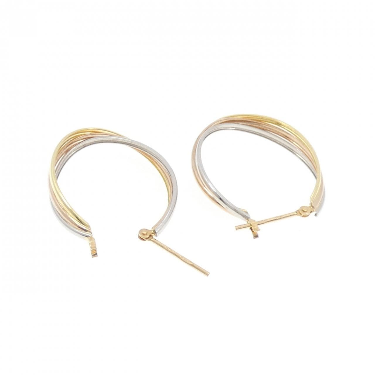 【新品】K18YG/PT900/K18PG ピアス