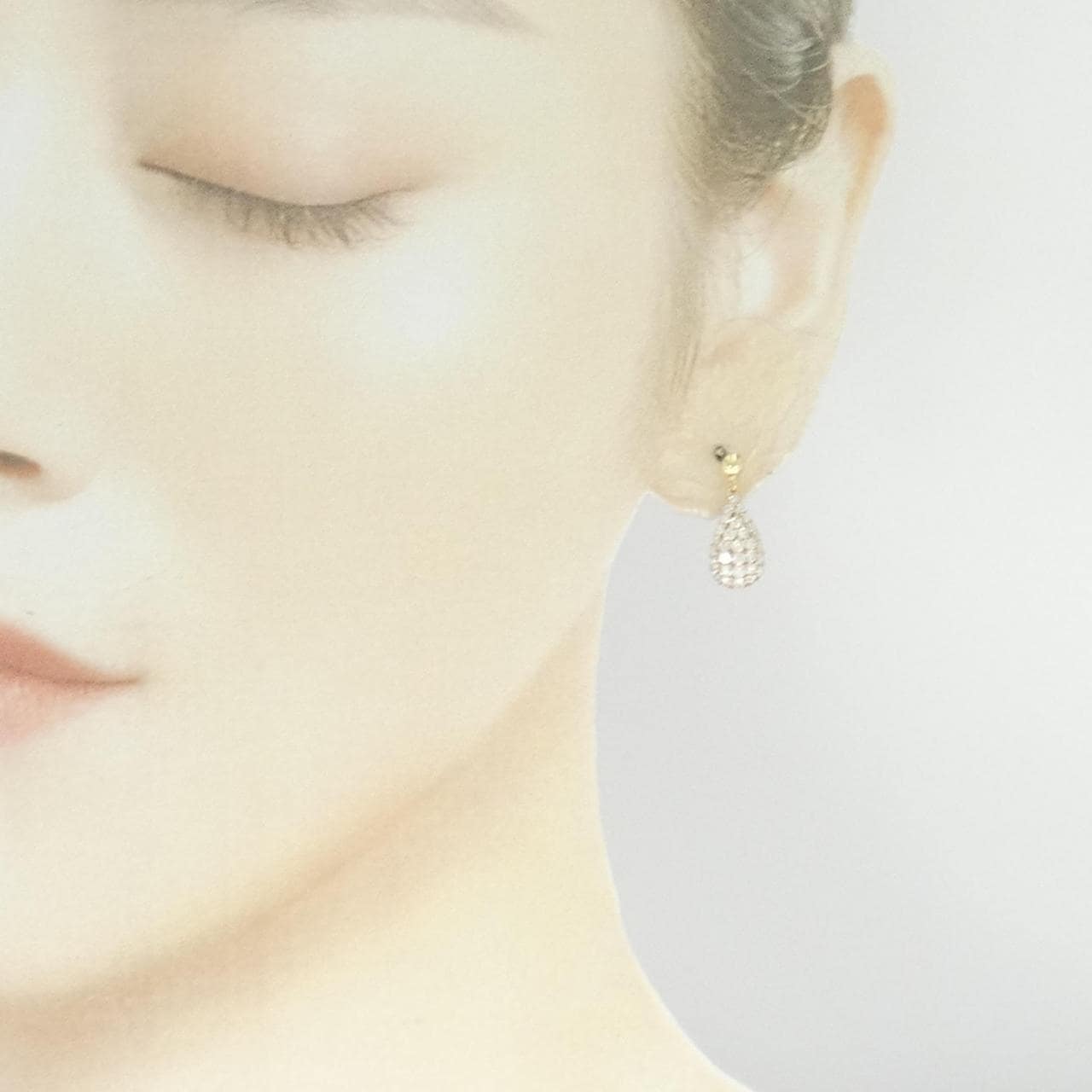 K18PG/K18YG ダイヤモンド ピアス 1.00CT