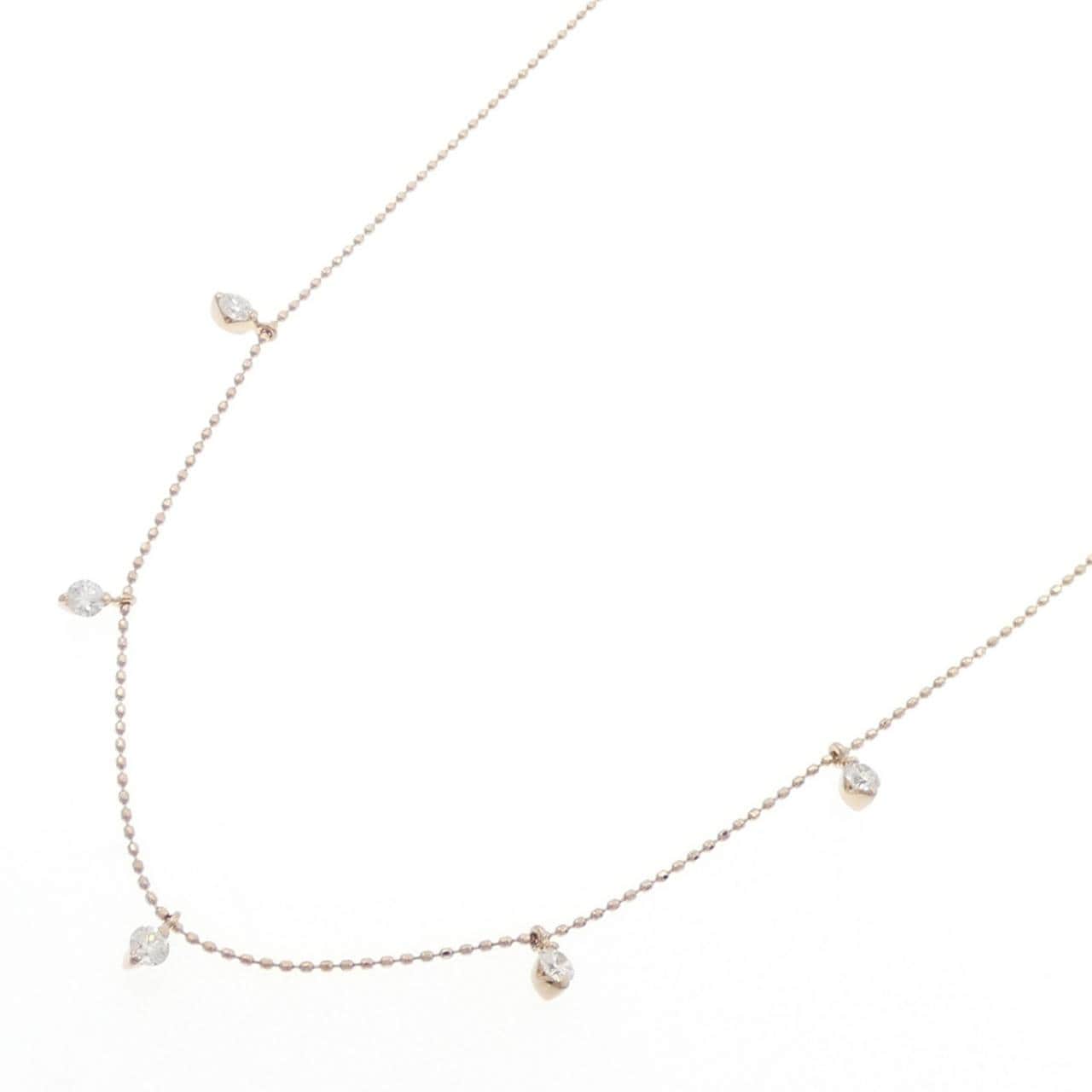 K18PG ダイヤモンド ネックレス 0.40CT