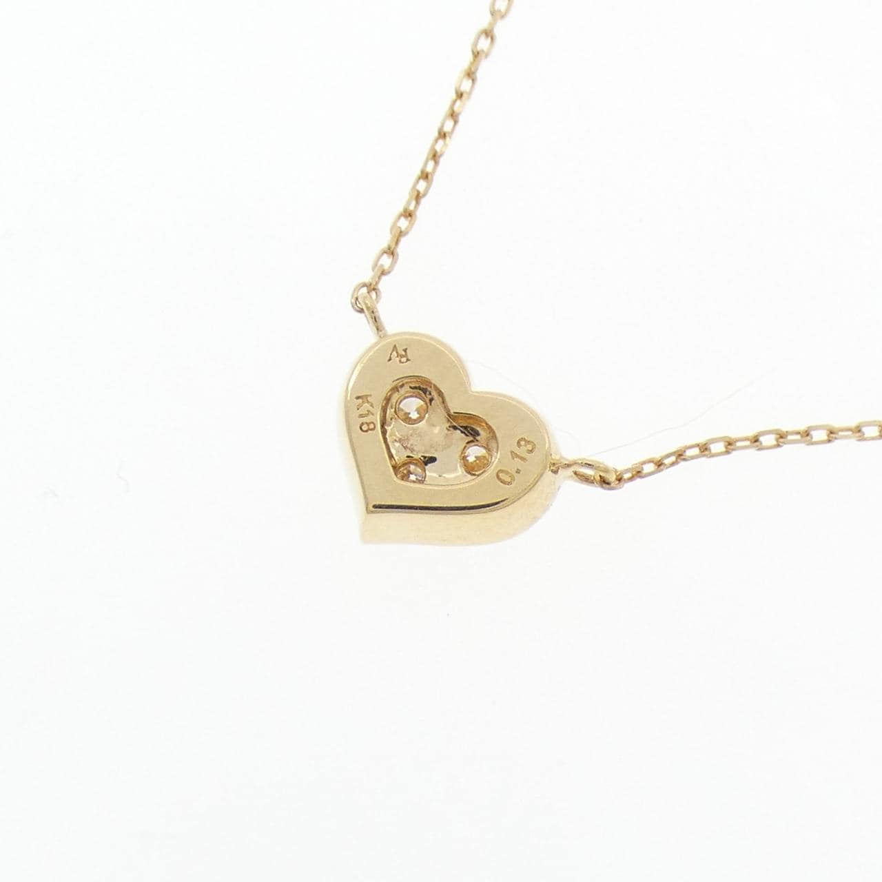 ポンテヴェキオ ハート ネックレス 0.13CT