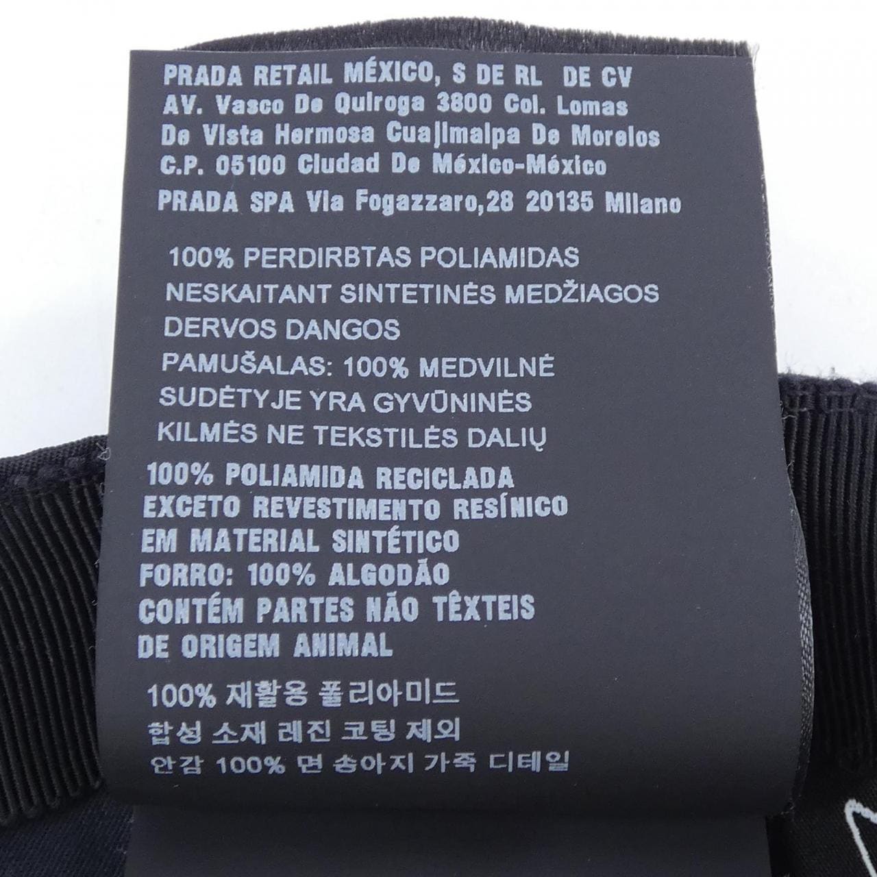 プラダ PRADA トライアングルロゴ ベースボールキャップ 2HC274 2DMI キャップ