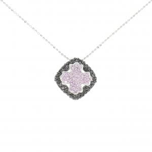 K18WG/K18BG サファイヤ ネックレス 0.40CT