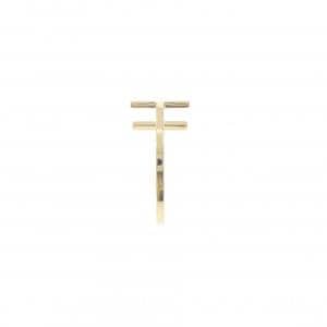 ティファニー Tワイヤー フープ ミディアム ピアス 片耳