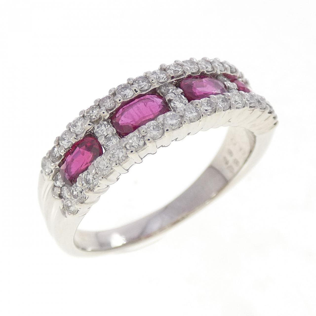 PT900 ルビー リング 0.80CT