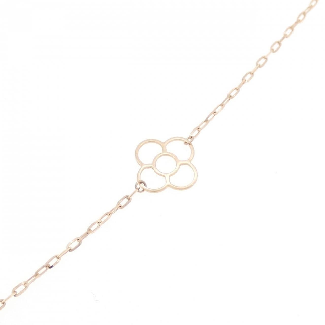 K18PG フラワー ダイヤモンド ネックレス 1.00CT
