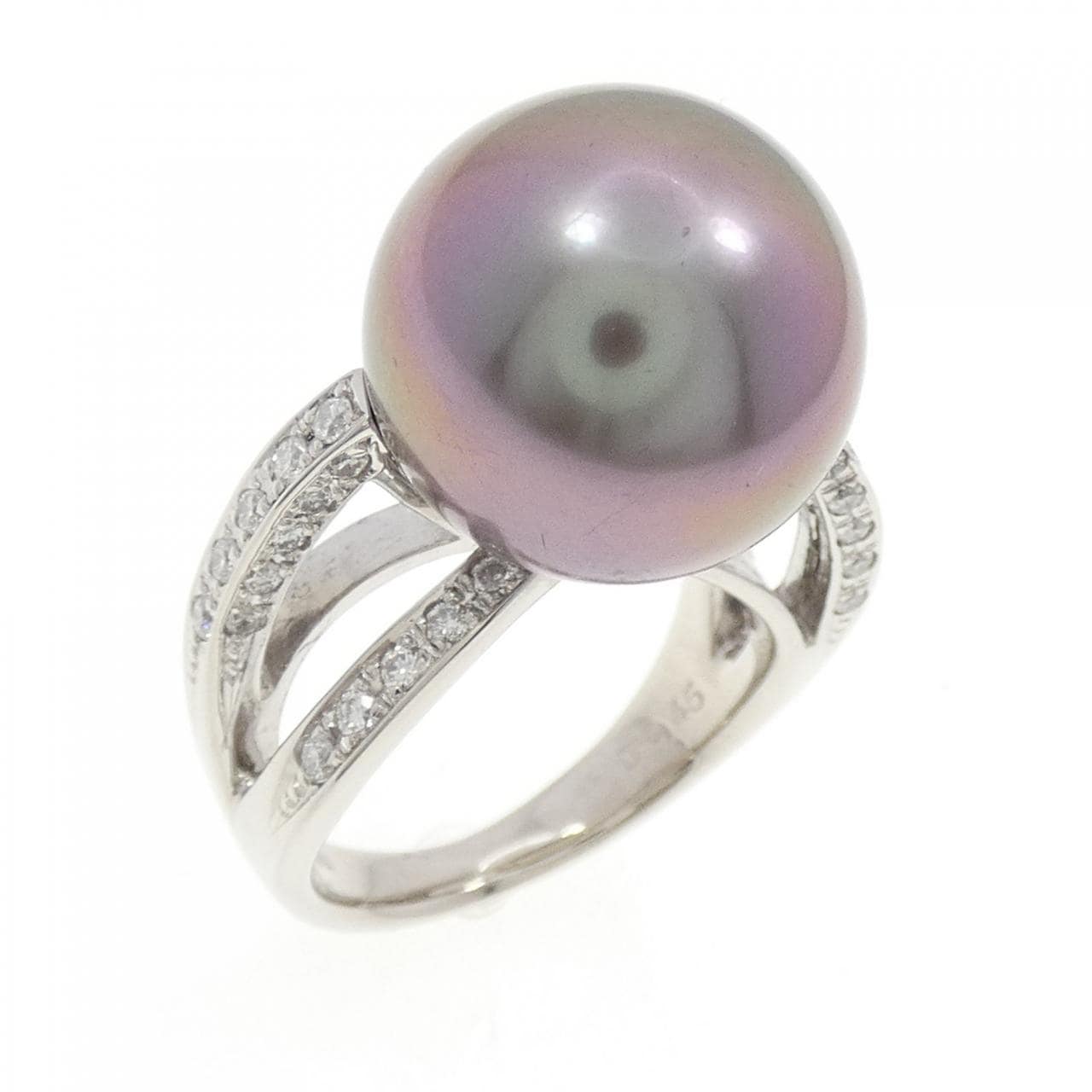 PT900 Black Pearl Ring 14.1mm