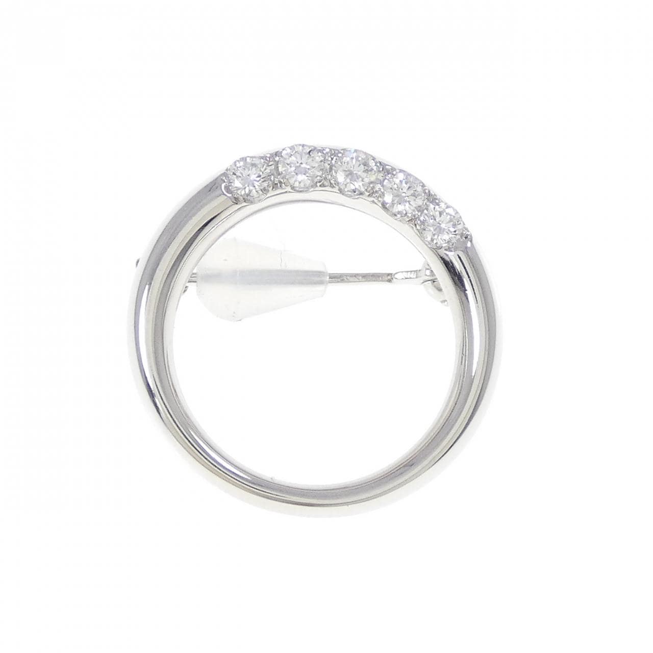 PT900 ダイヤモンド ブローチ 0.22CT