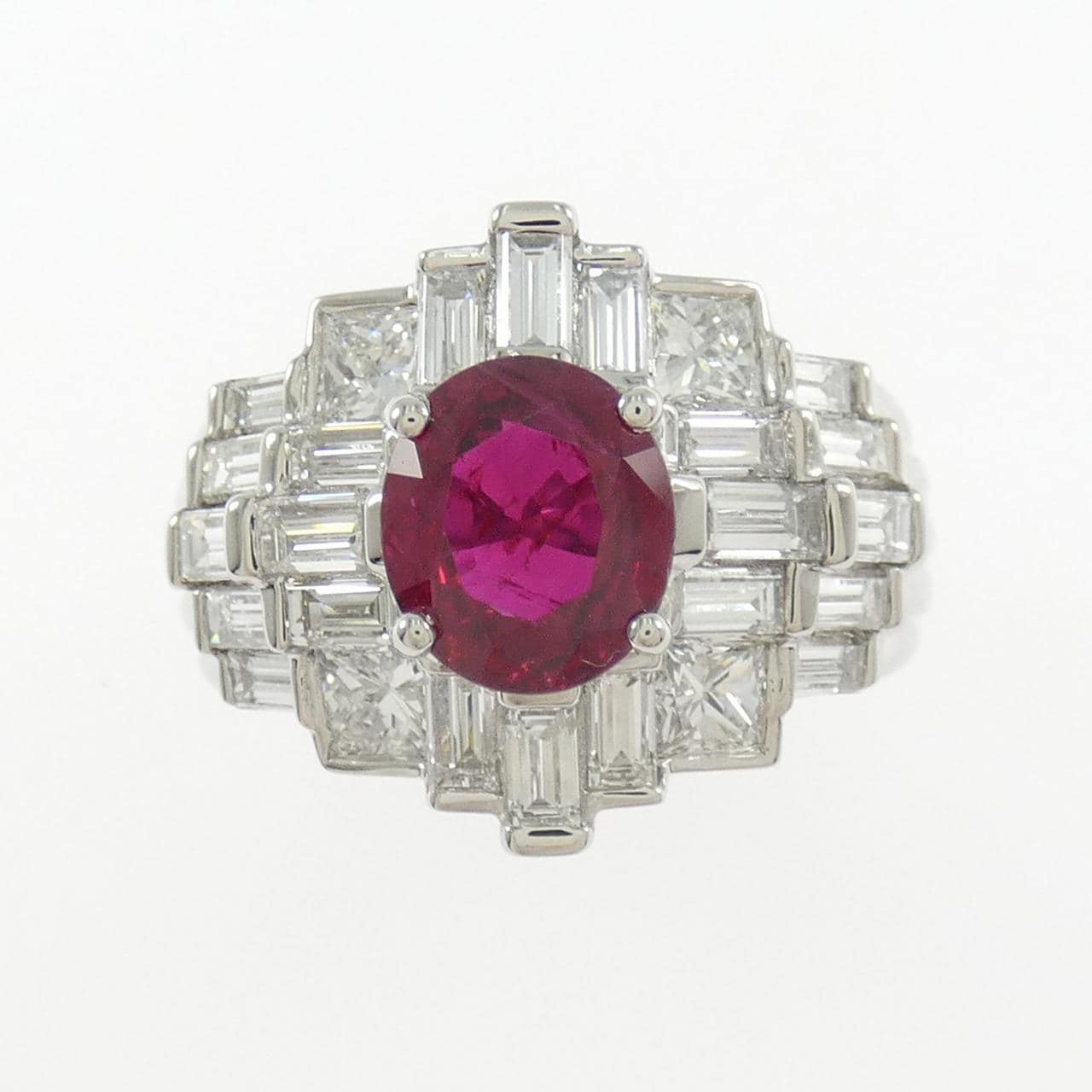 PT900 Ruby Ring 1.67CT