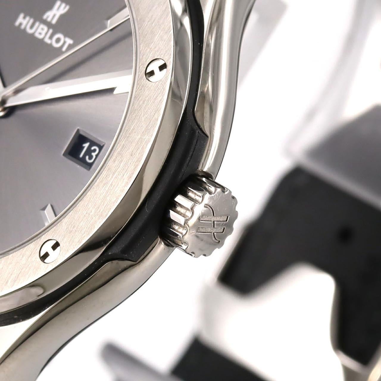 ウブロ クラシックフュージョンチタニウムレーシンググレー 542.NX.7071.LR TI 自動巻