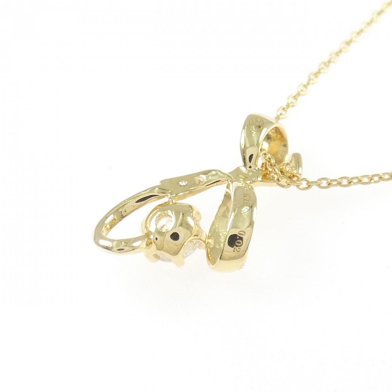 K18YG ダイヤモンド ネックレス 0.324CT F VVS2 VG