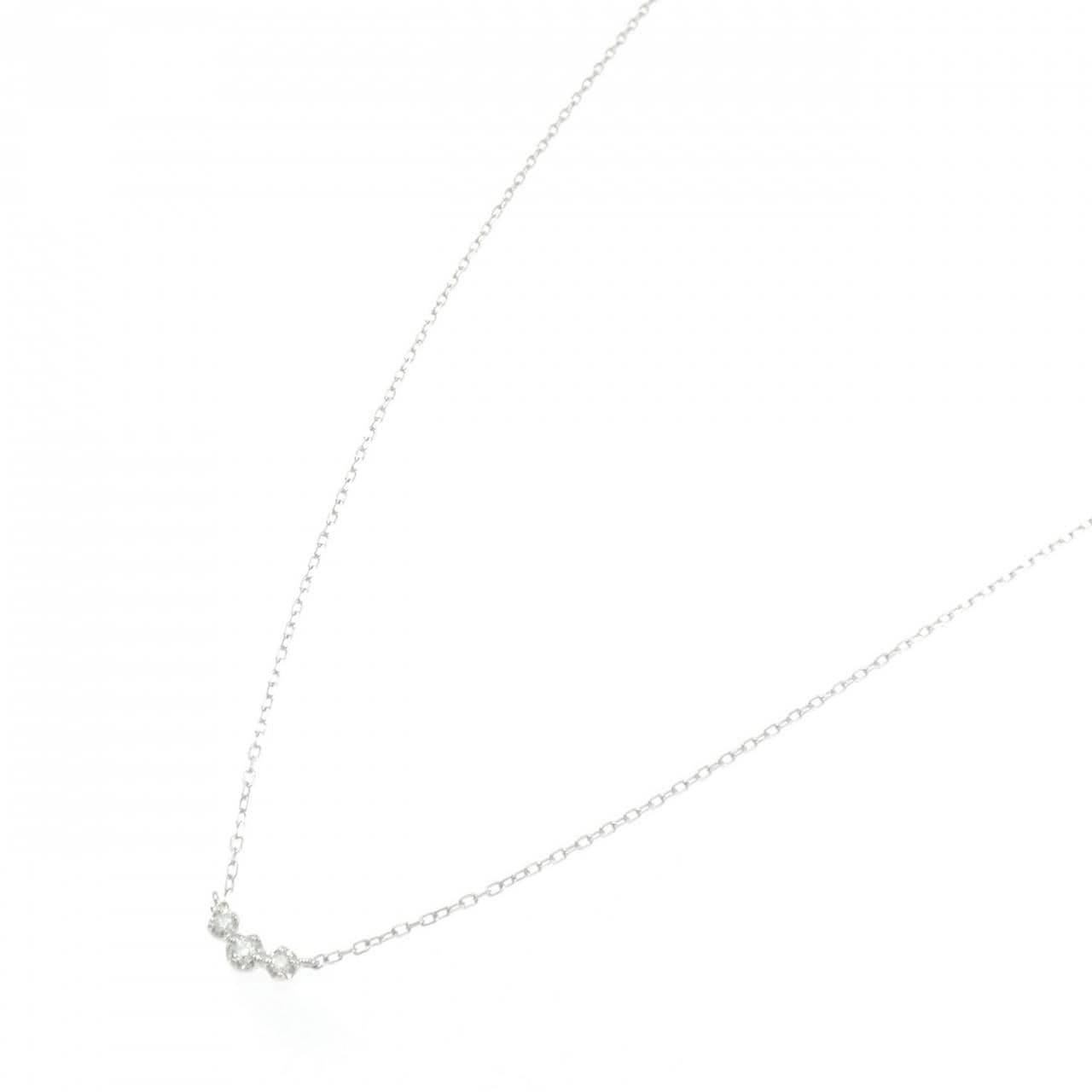 K10WG ダイヤモンド ネックレス 0.05CT