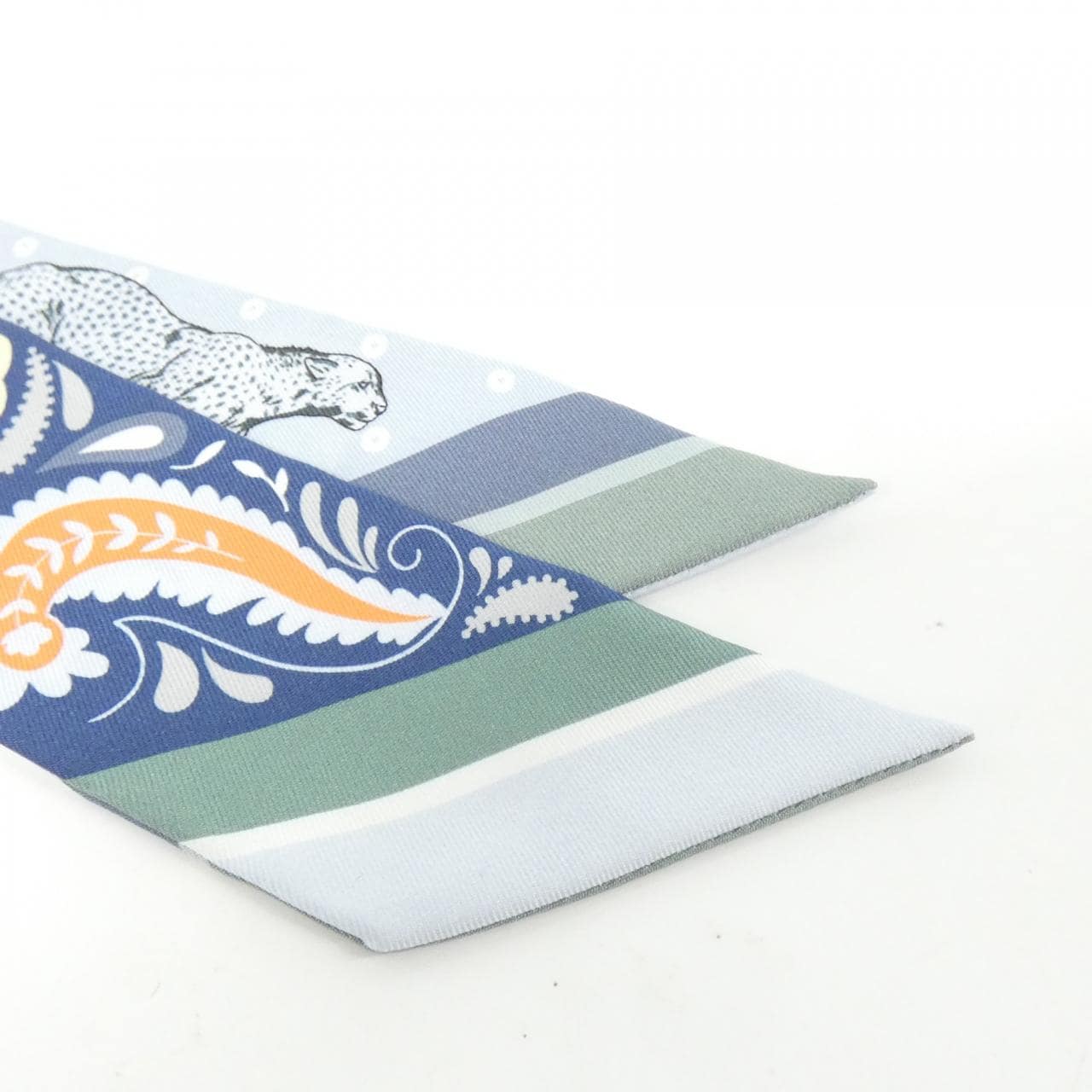 エルメス GUEPARDS BANDANA ツイリー 064179S スカーフ