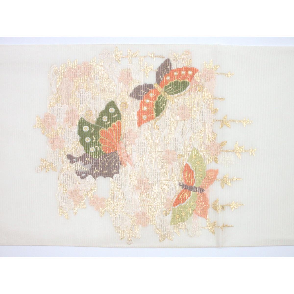 【未使用品】夏袋帯　【河合美術織物】