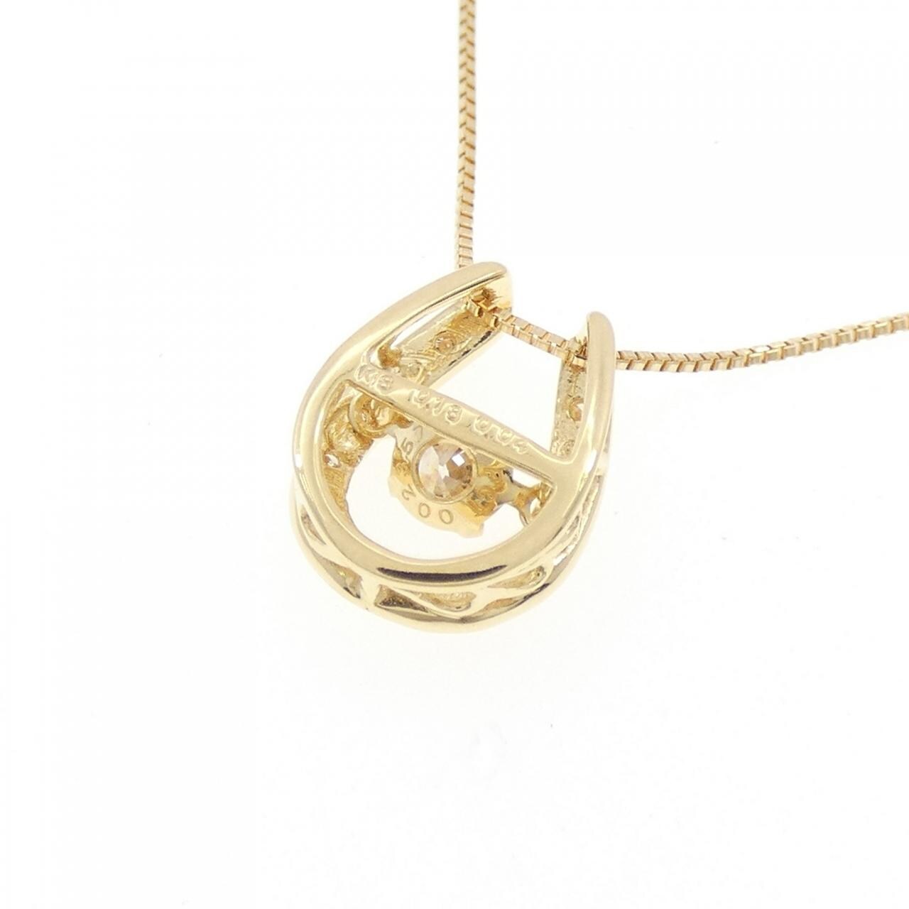 K18YG ダイヤモンド ネックレス 0.18CT