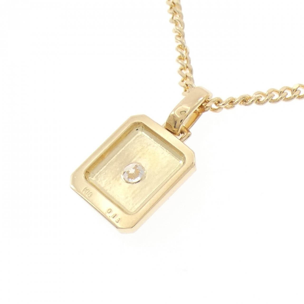 K18YG ダイヤモンド ネックレス 0.13CT