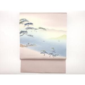 【未使用品】名古屋帯　二代目上野為二　塩瀬染帯