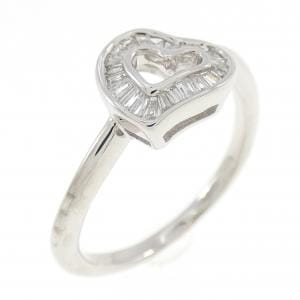 K18WG ハート ダイヤモンド リング 0.13CT