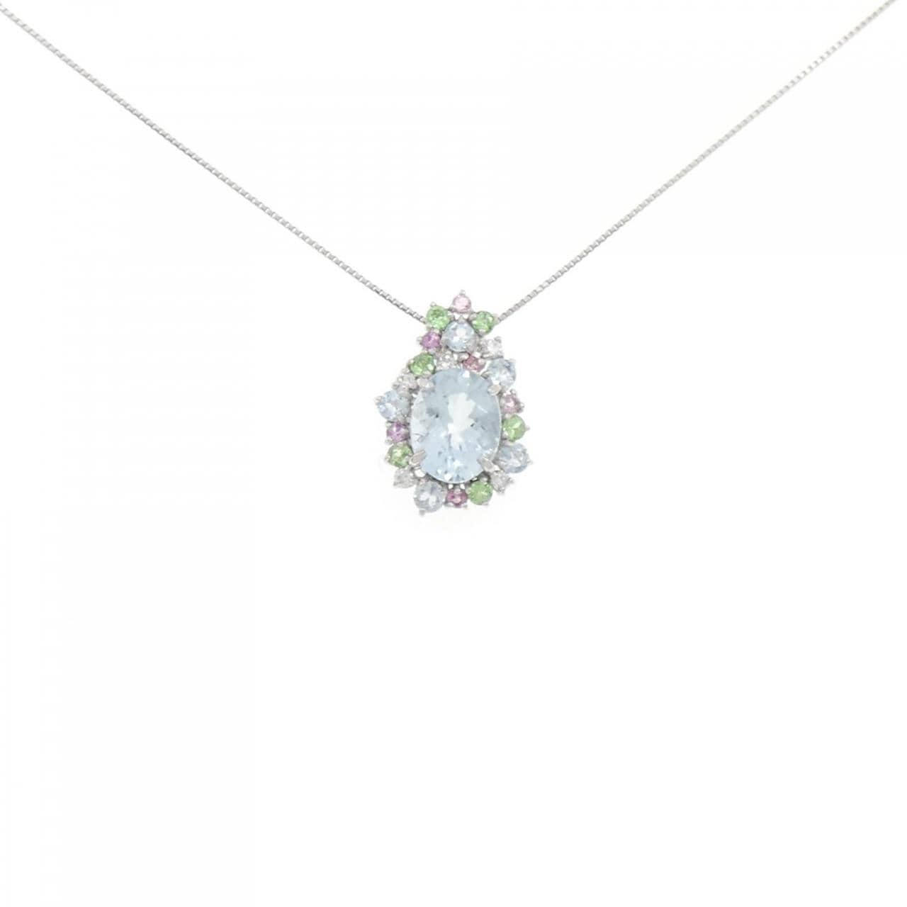 [BRAND NEW] PT Aquamarine Necklace 1.66CT