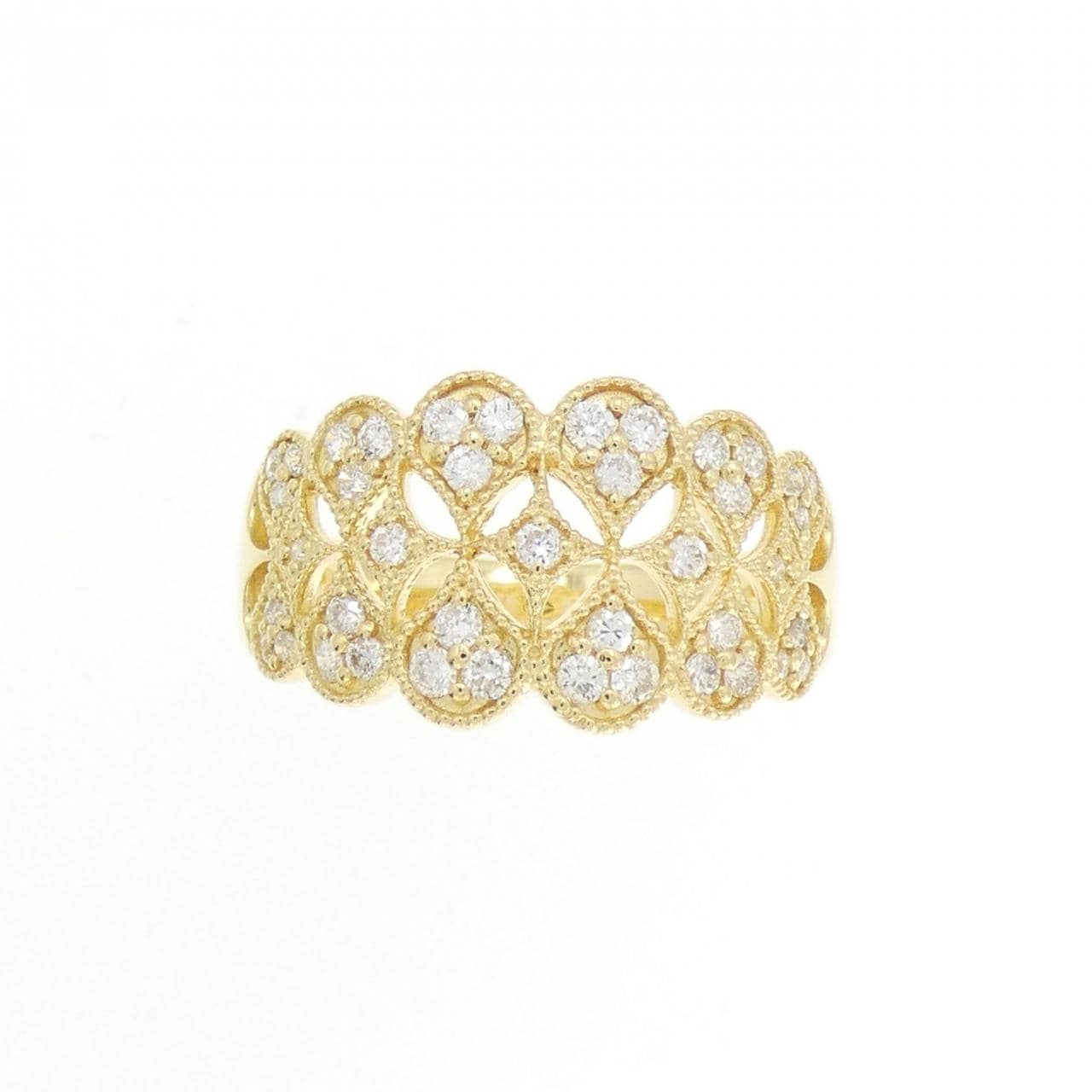 K18YG ダイヤモンド リング 0.38CT