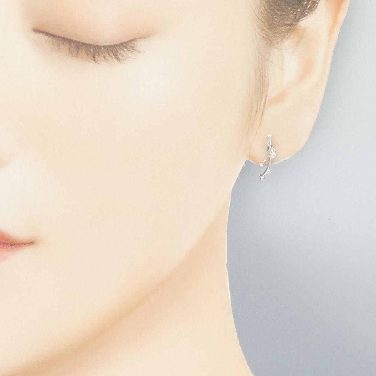 スタージュエリー ダイヤモンド ピアス 0.12CT