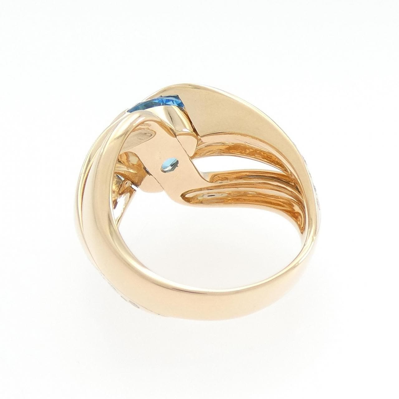 K18PG ブルートパーズ リング