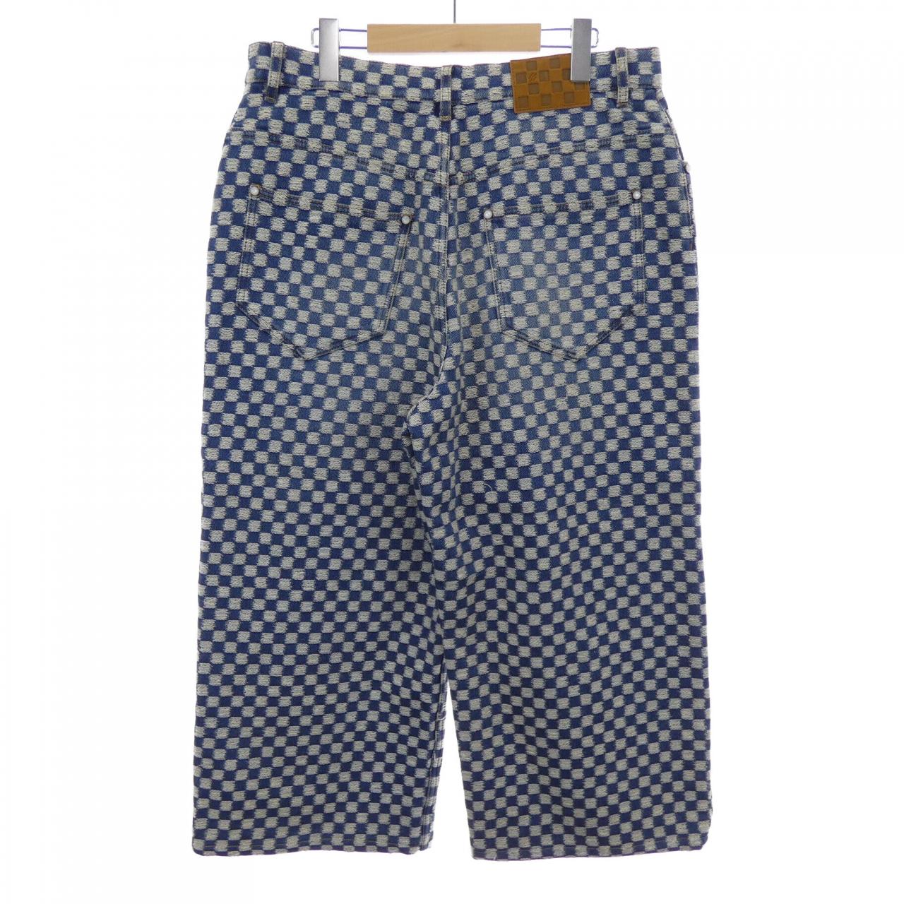 ルイヴィトン LOUIS VUITTON ダミエ ワイドレッグジーンズ HTD72WWIN パンツ