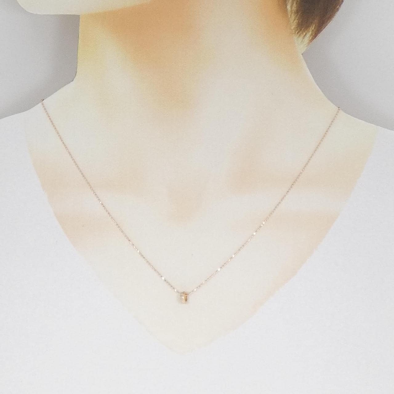 K10PG ダイヤモンド ネックレス 0.02CT