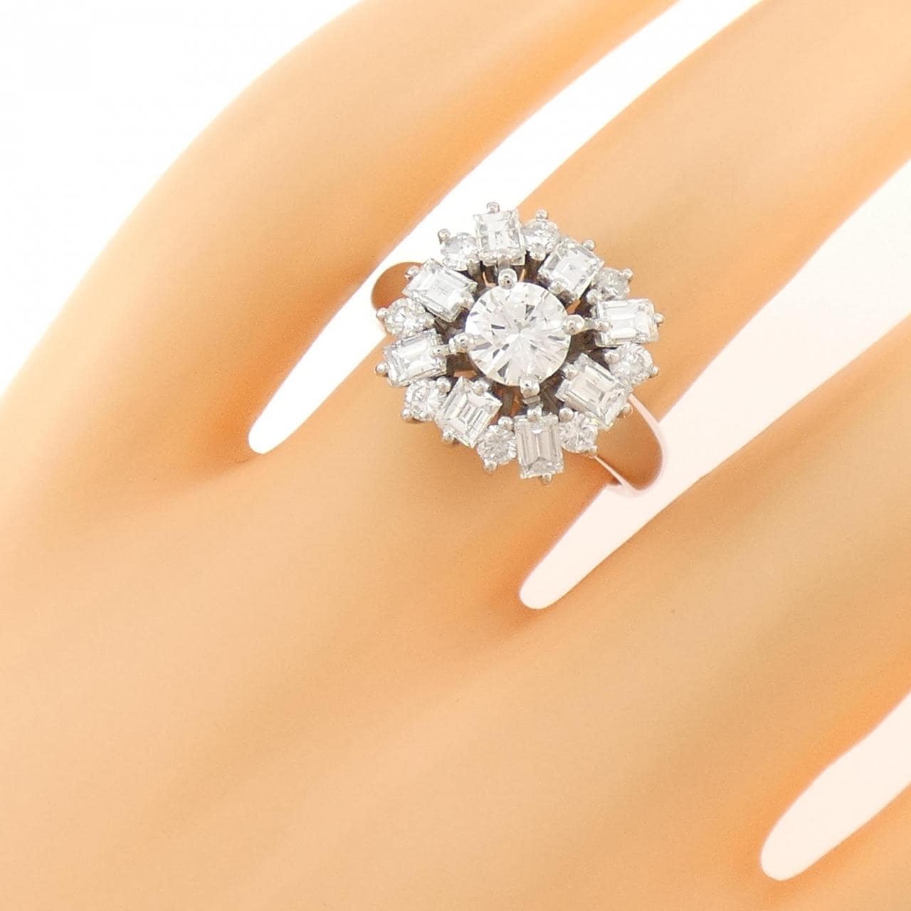 PT900 ダイヤモンド リング 0.542CT H SI1 Good