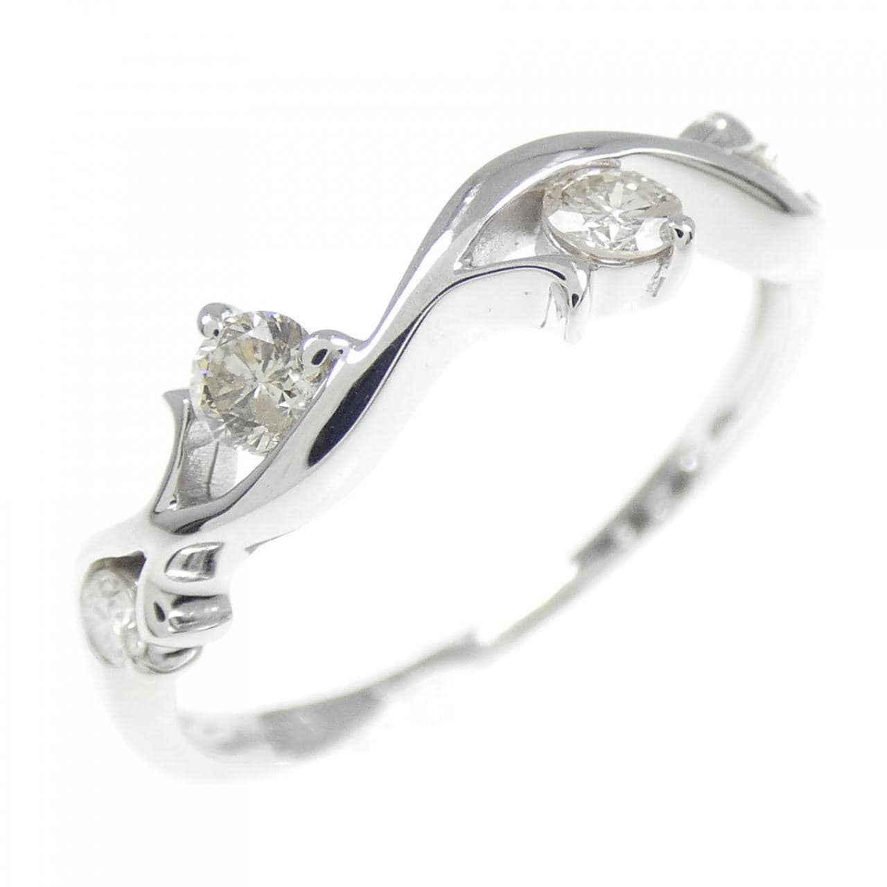 K18WG ダイヤモンド リング 0.21CT