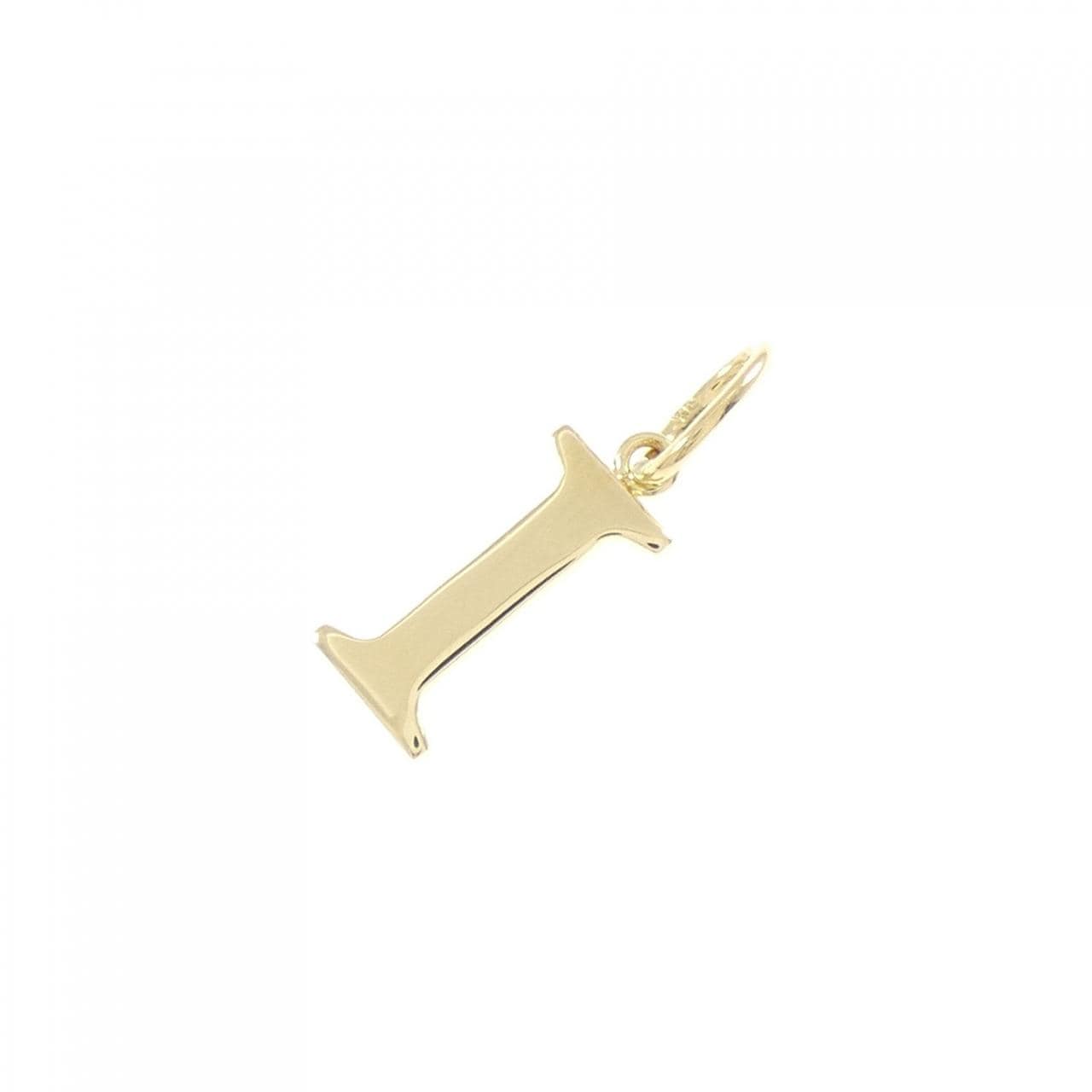 K18YG イニシャルI ペンダント