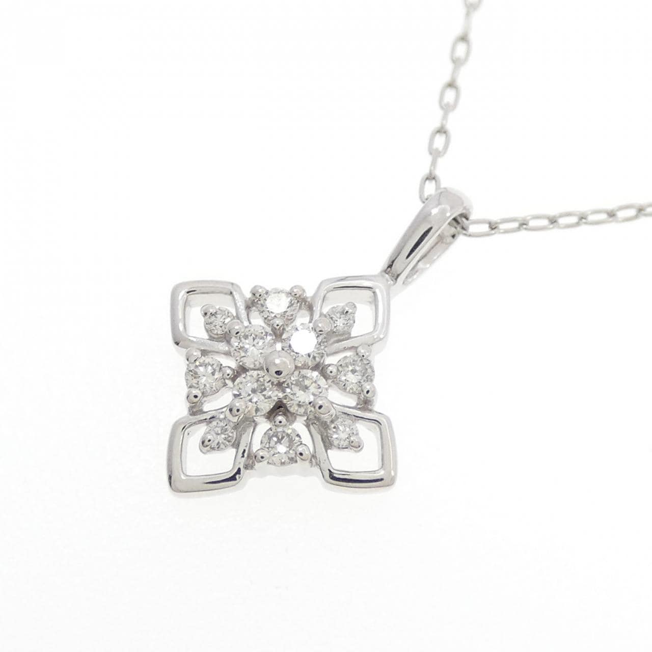 PT900 ダイヤモンド ネックレス 0.11CT