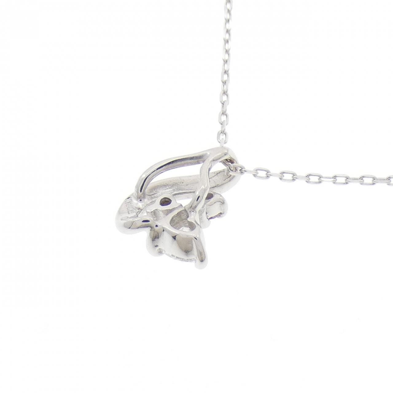 K18WG ダイヤモンド ネックレス 0.08CT