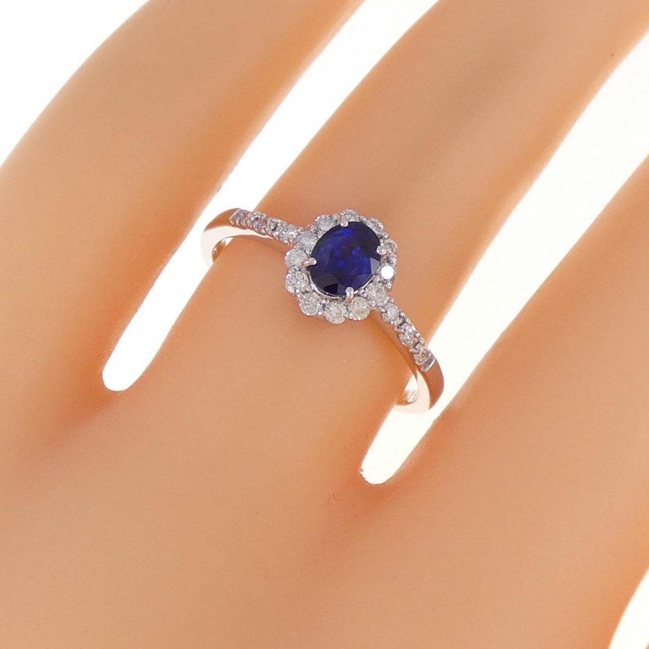 [BRAND NEW] PT Sapphire Ring 0.47CT