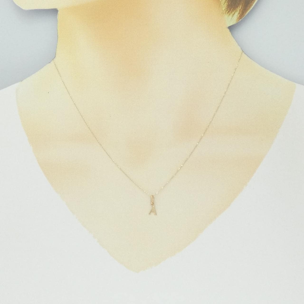 【新品】K10YG イニシャルA ネックレス