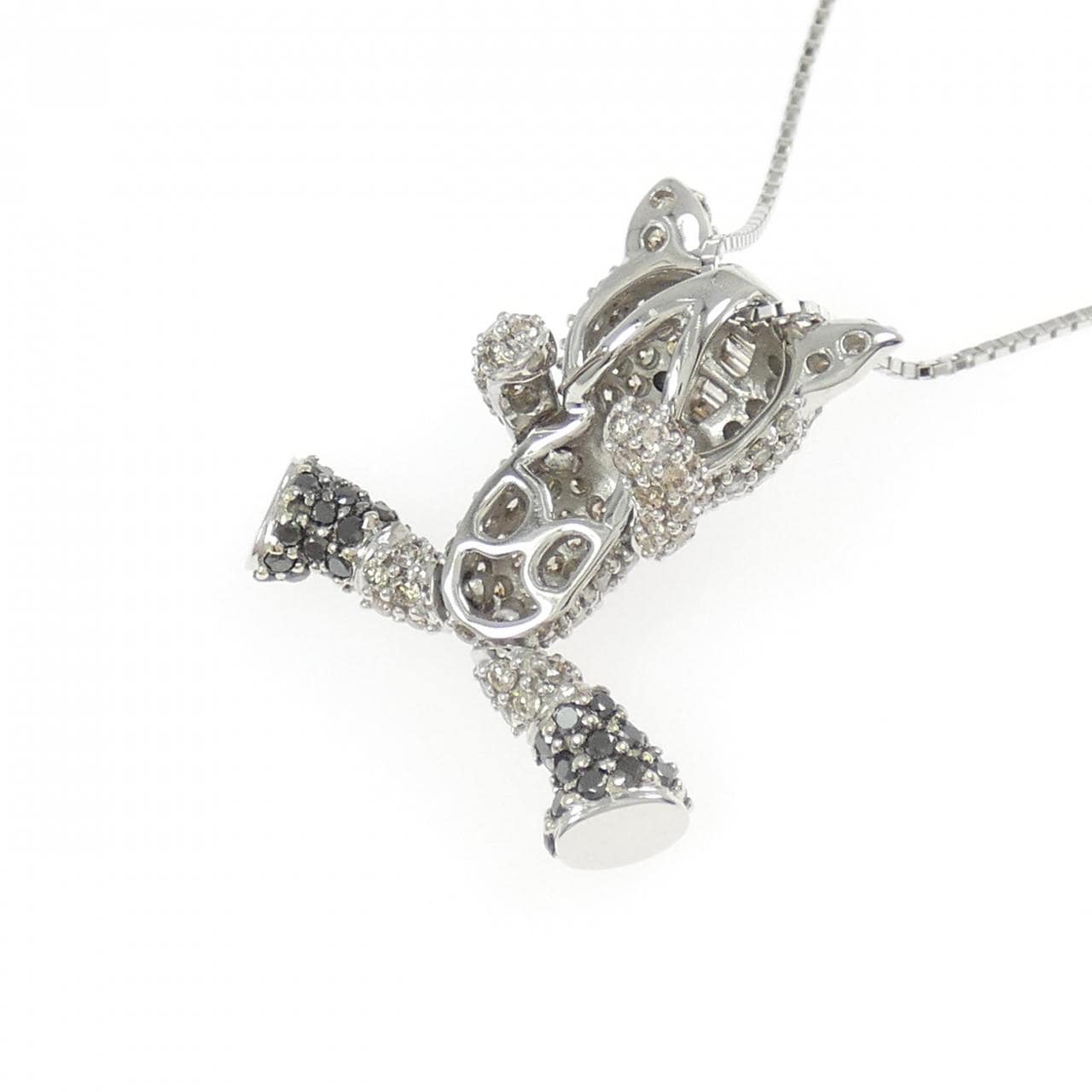 K18WG ダイヤモンド ネックレス 1.38CT