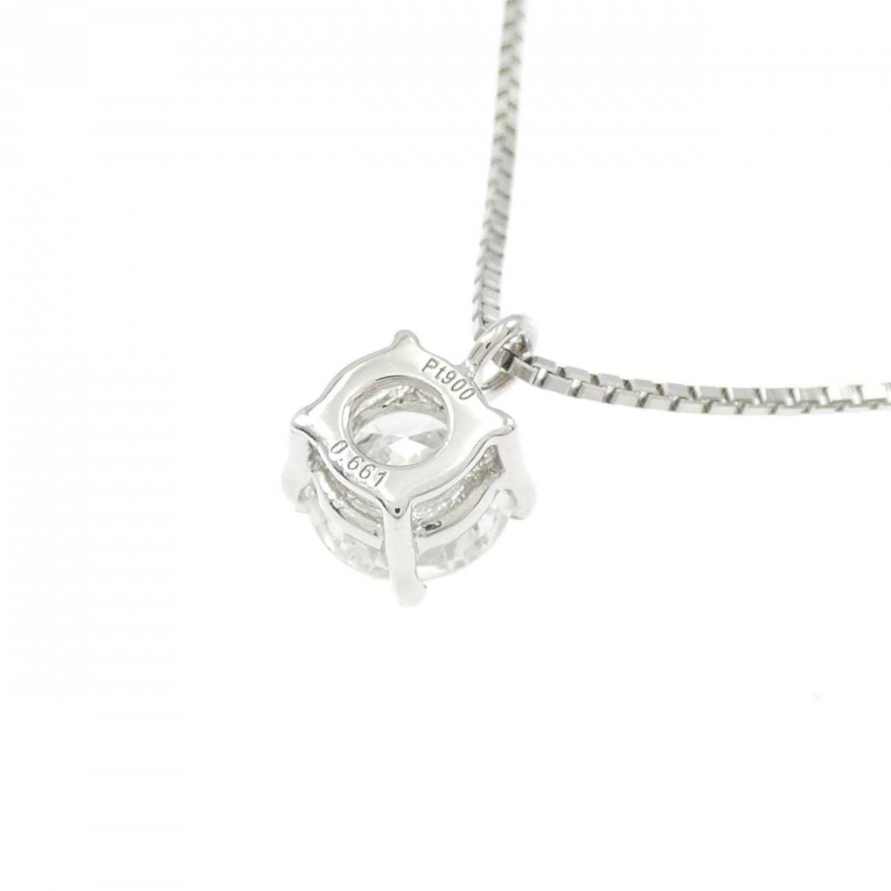 PT900/PT850 ダイヤモンド ネックレス 0.661CT H SI1 Good