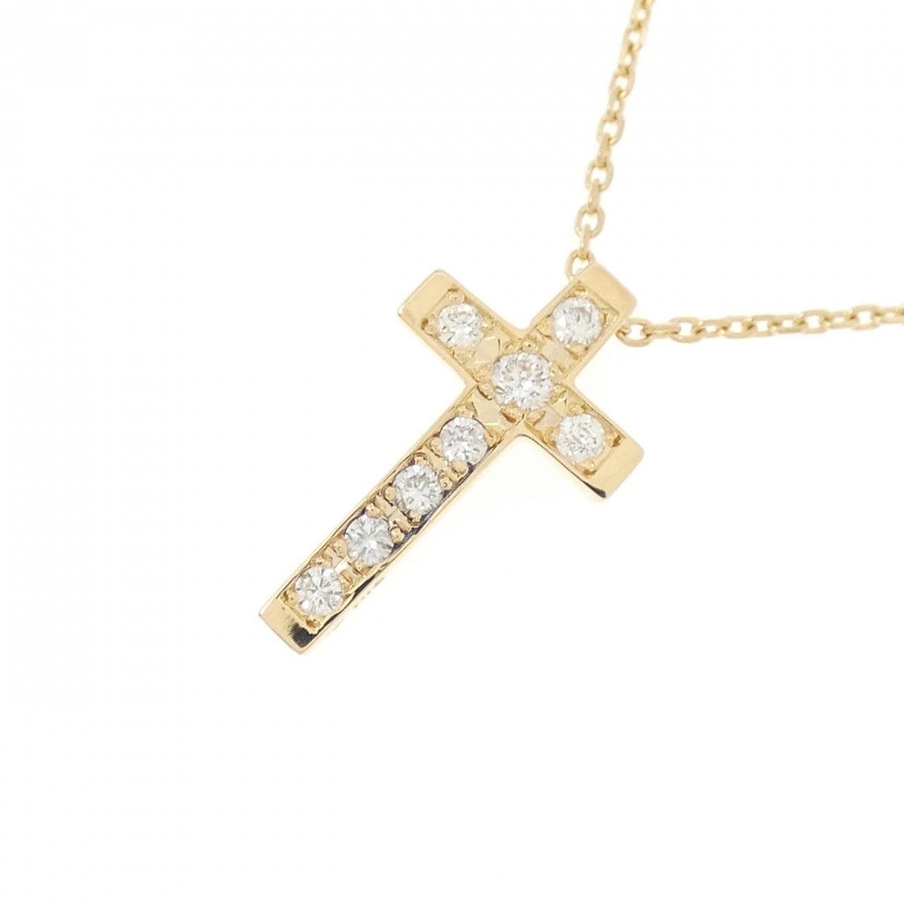 ヴァンドーム クロス ネックレス 0.10CT