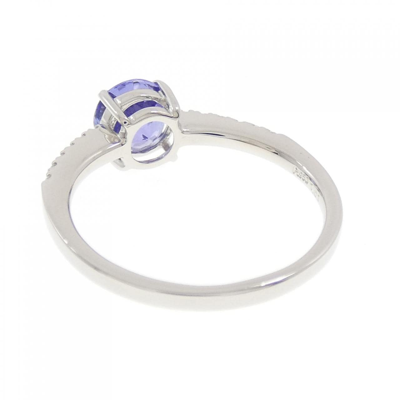 PT950坦桑石戒指 1.01克拉