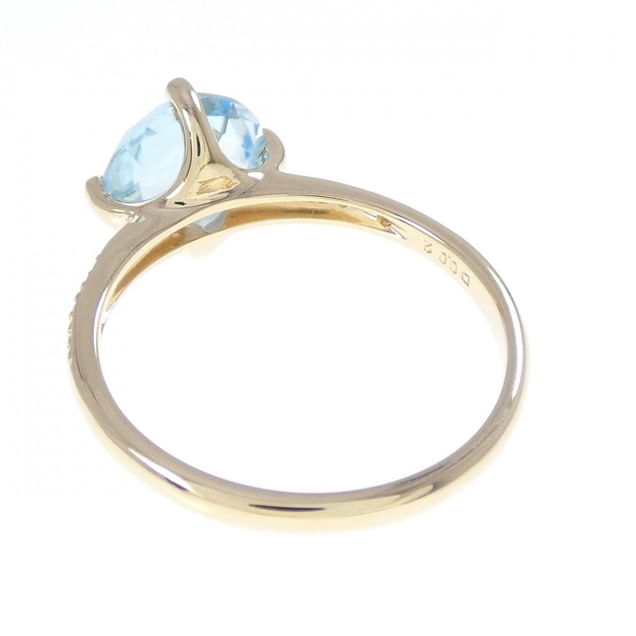 K10YG ブルートパーズ リング