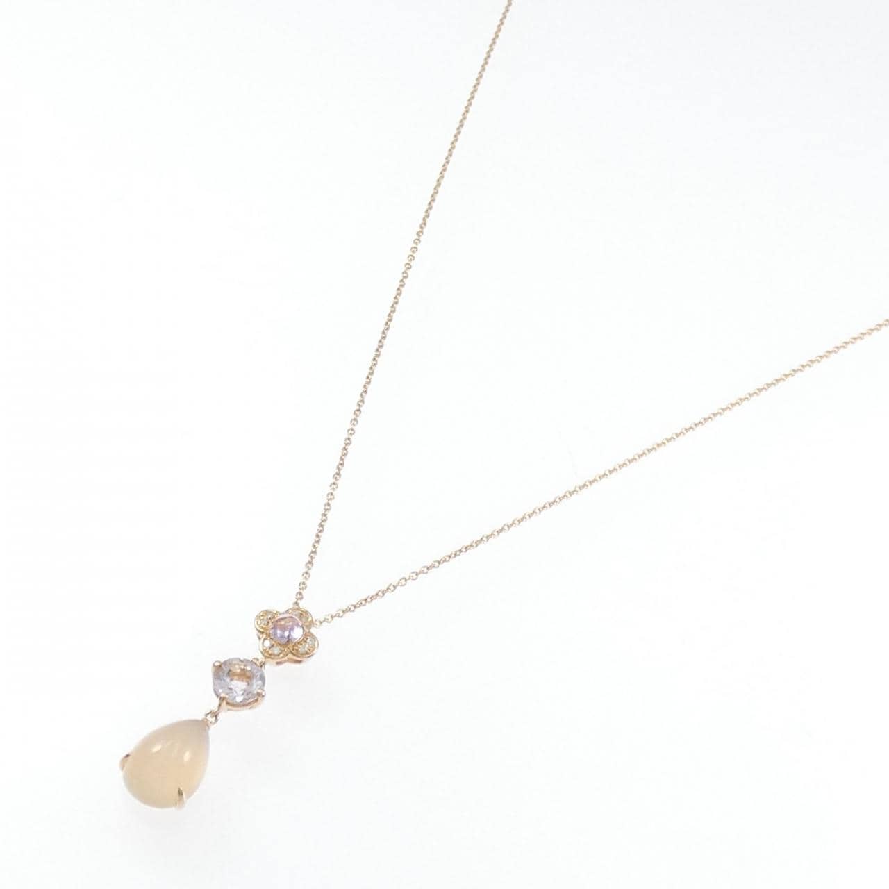 ポンテヴェキオ フラワー カラーストーン ネックレス