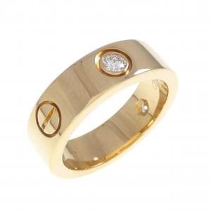 カルティエ ラブ ハーフダイヤ リング