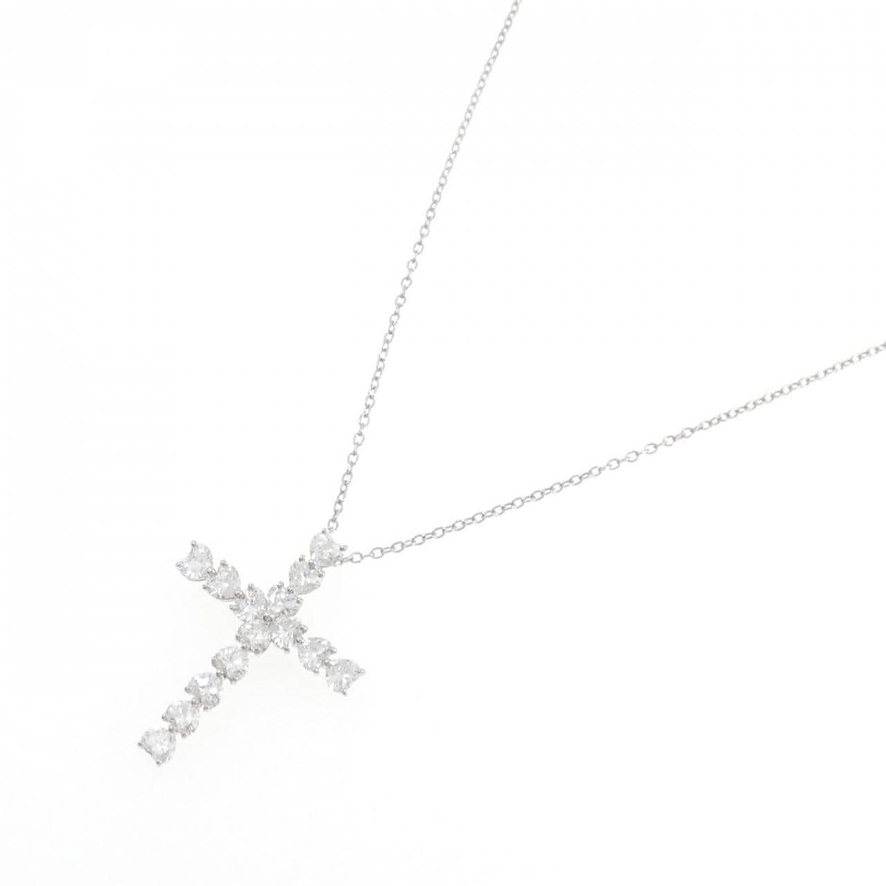 ハリーウィンストン ハートシェイプクロス ネックレス