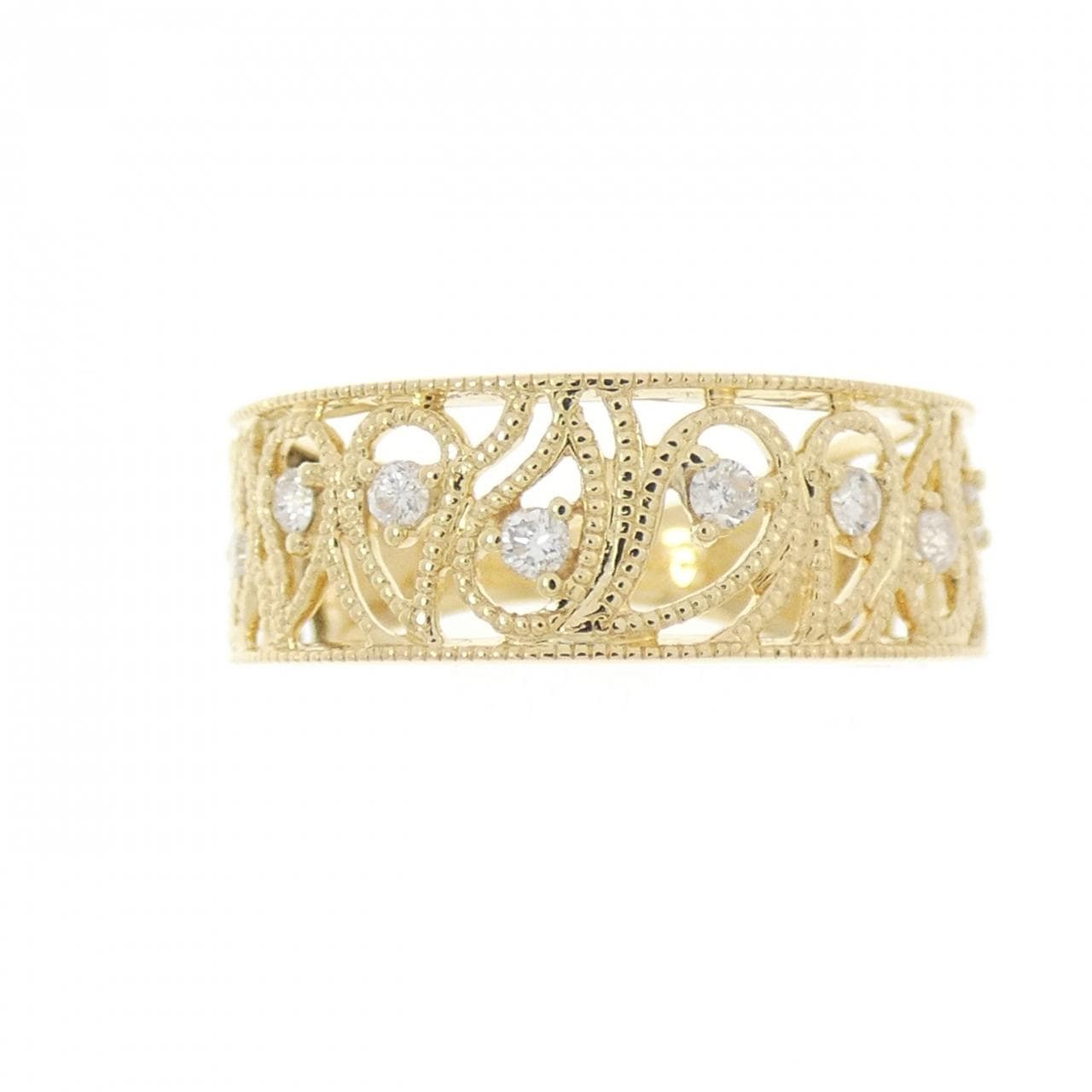 K18YG ダイヤモンド リング 0.15CT