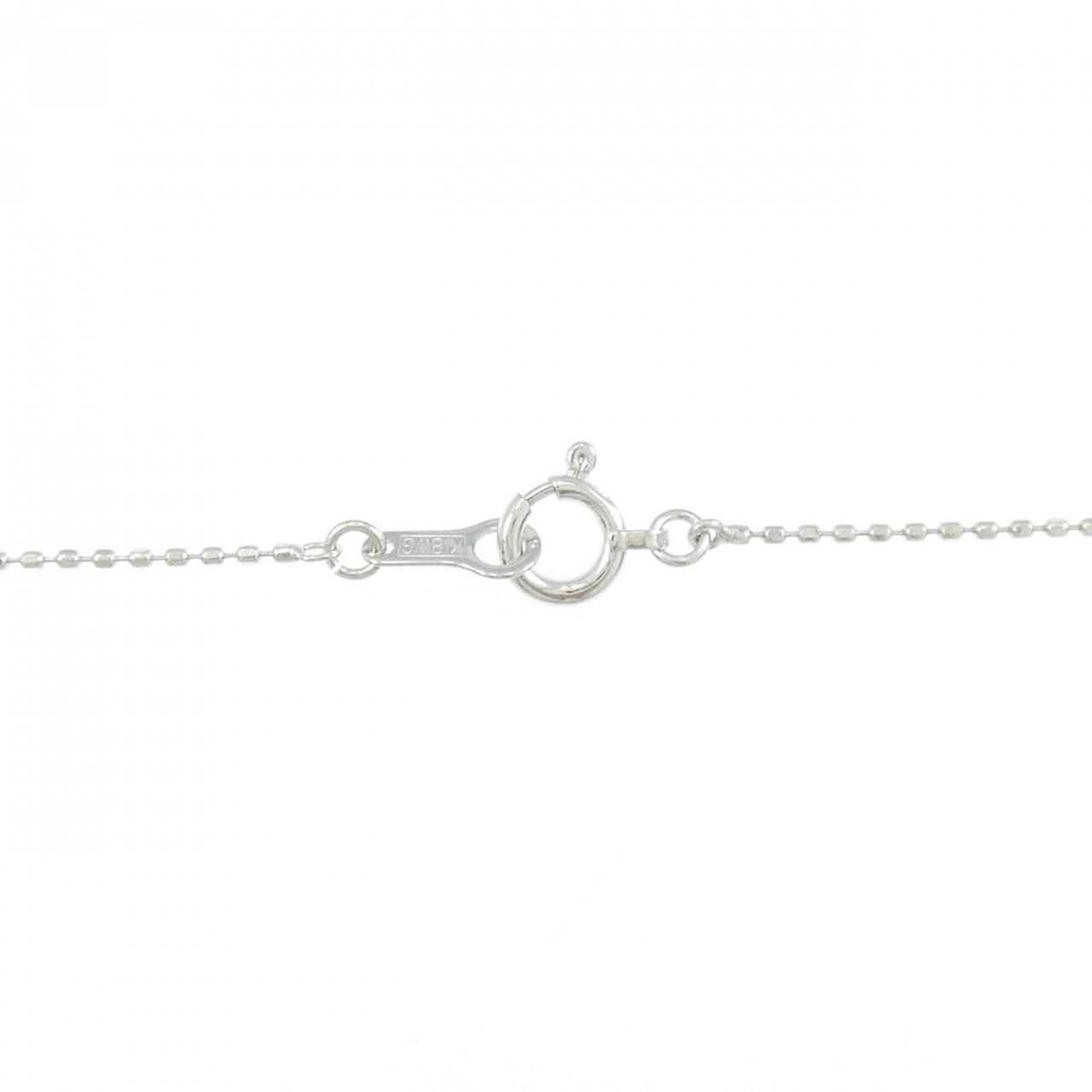 K18WG ダイヤモンド ネックレス 0.1CT