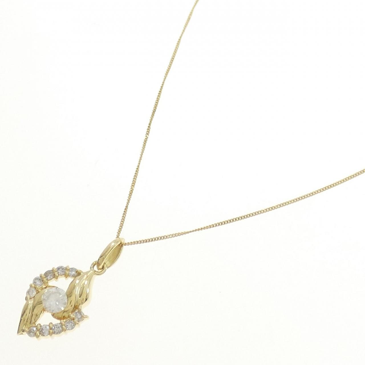 K18YG ダイヤモンド ネックレス 0.35CT