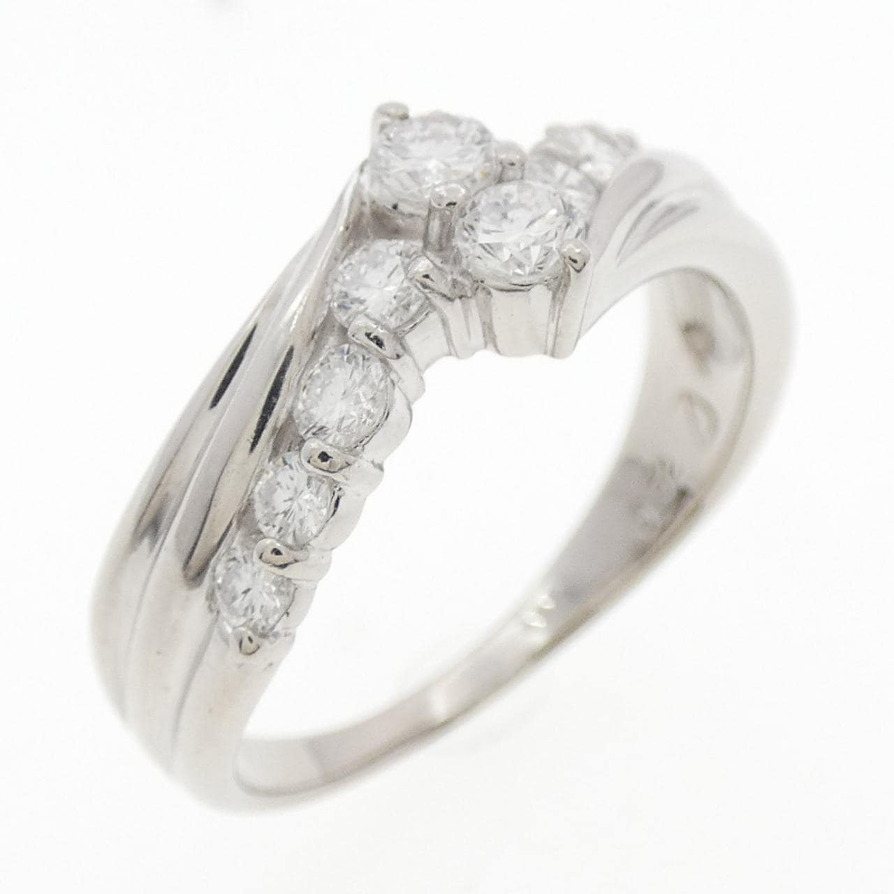 PT900钻石戒指 0.52克拉